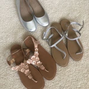 THREE pairs women’s shoes, size 8.5-9
